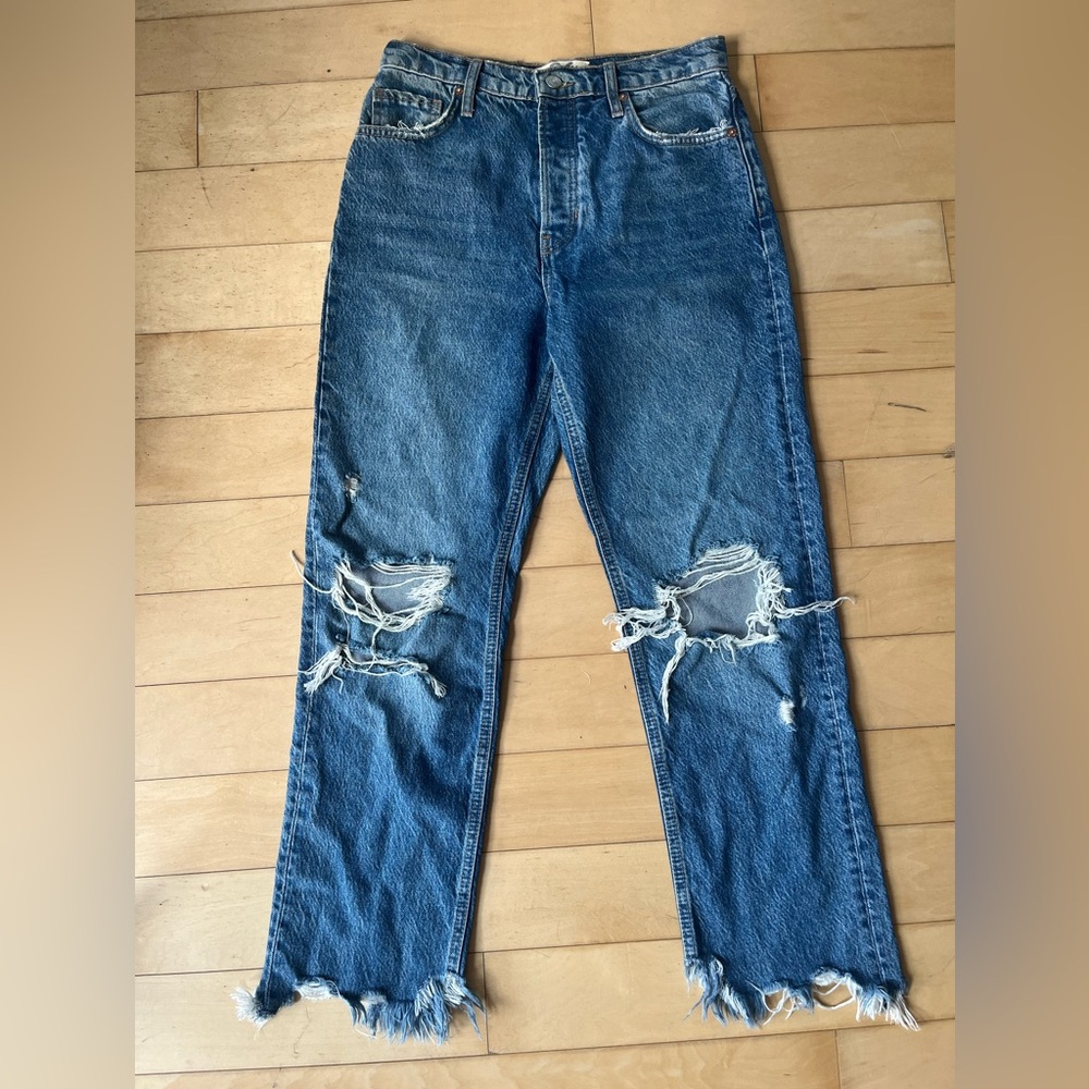 Free People women’s Ripped Blue Jeans